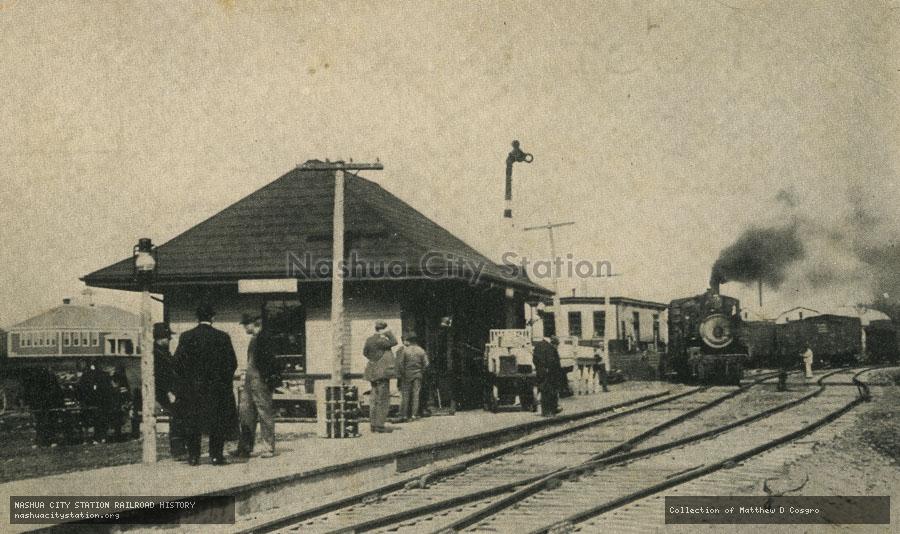 Postcard: Railroad Station, Harmony, Maine